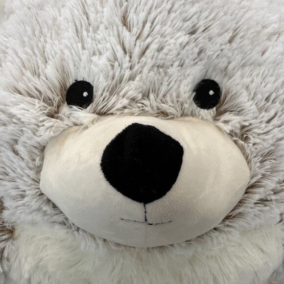 Plush White and Cream Stuffed Bear - Picture 7 of 11